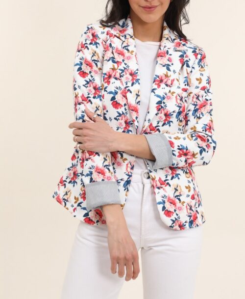 Veste blazer fleuri – Image 2