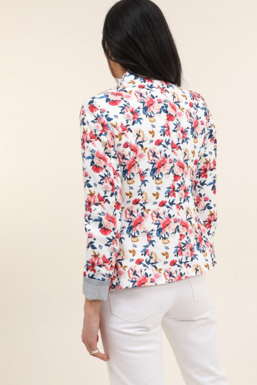 Veste blazer fleuri – Image 3
