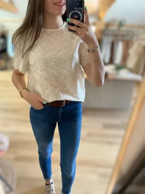 Blouse manche courte bohème
