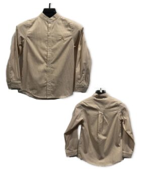 Chemise manche longue marron