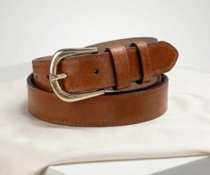 Ceinture marron en cuir 120cm