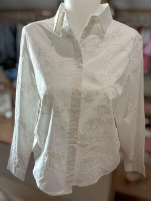 Chemise blanche brodee