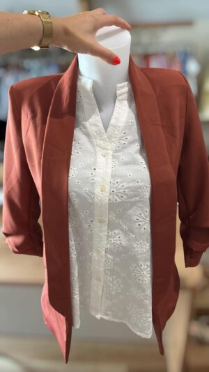 Veste blazer terracotta