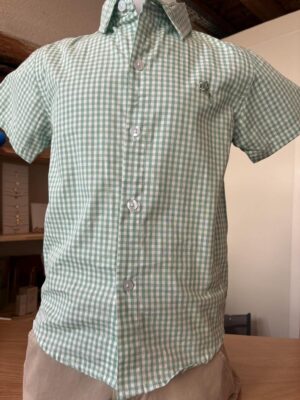 Chemise a carreaux verte