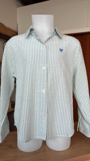 Chemise rayée bleu