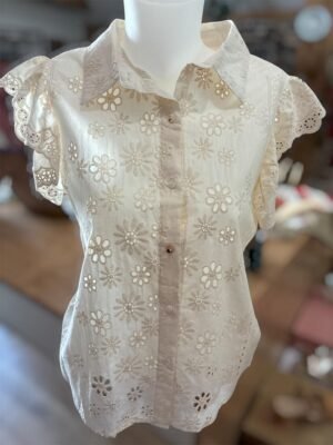 Chemisier col chemise bohème