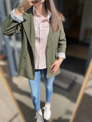 Blazer chic kaki