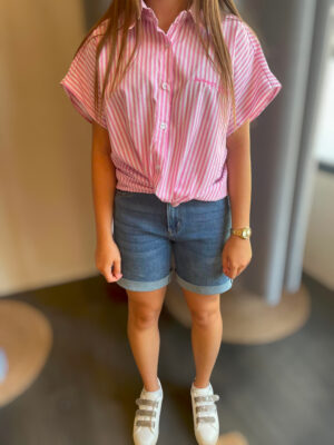 Chemise rayée summer rose