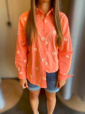 Chemise corail pâquerette