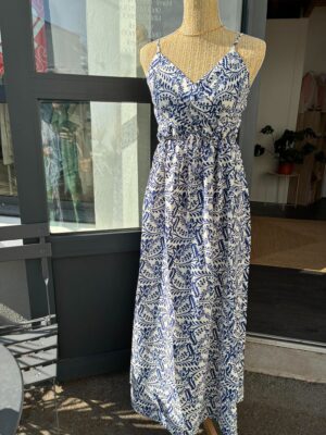 Robe longue marine