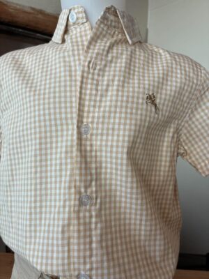 Chemise a carreaux marron
