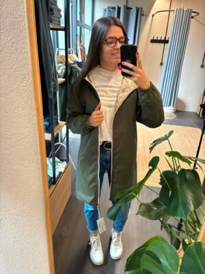 Parka longue kaki