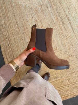 Bottines marron