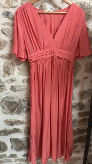 Robe longue rose GT