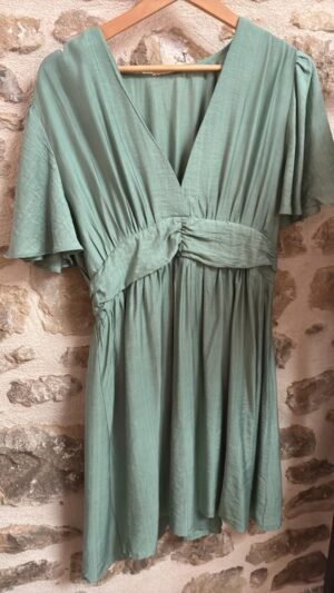 Robe courte kaki